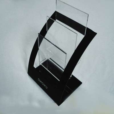 Office desk table pmma plexiglass acrylic A5 A4 3 tiers shelves flyer magazine documents holder stand leaflet holder acrylic