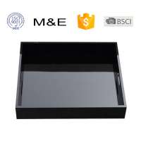 Rectangular Black Acrylic Display Tray Serving Tray